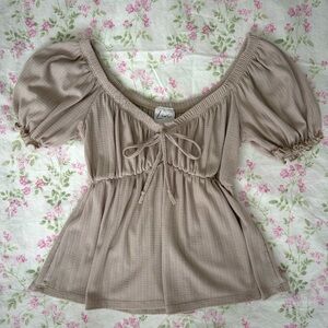 babydoll dusty pink livi top ₊˚⁎♡